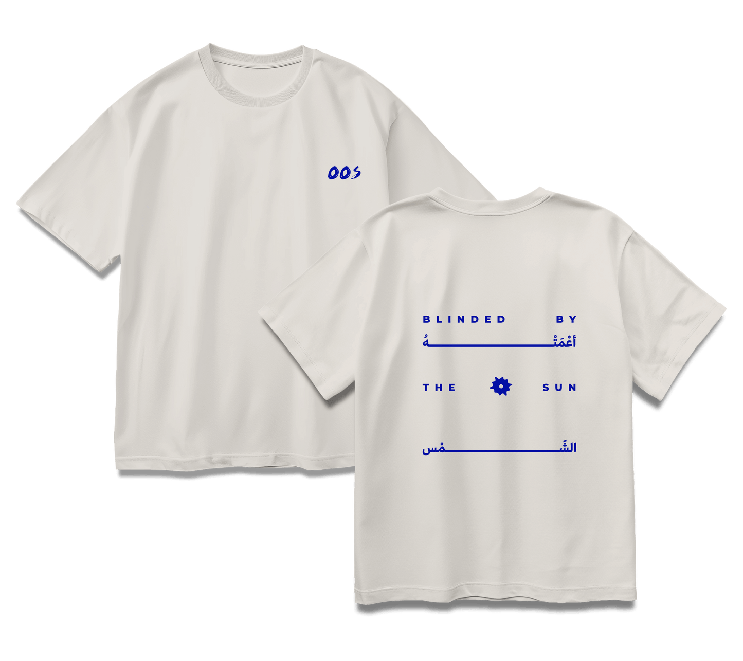 The white OOS “Blinded” T-shirt