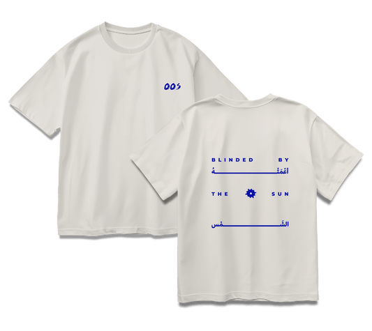 The white OOS “Blinded” T-shirt