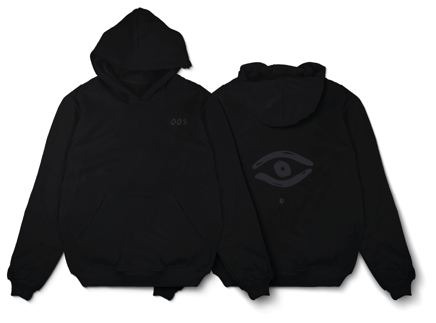 "SIGHT UNSEEN" OOS Black Hoodie